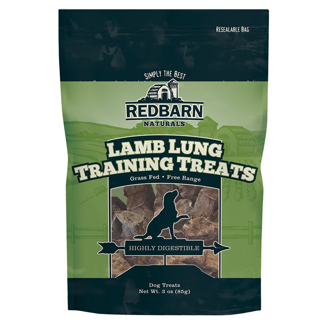 Redbarn Lamb Lung Training Treats for Dogs 3oz